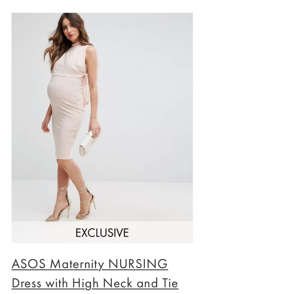 ASOS Maternity NURSING dress (Nude)